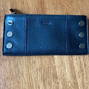 Hammitt Black and Gunmetal 110 North Wallet